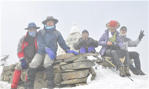 雪山主峰登頂合照