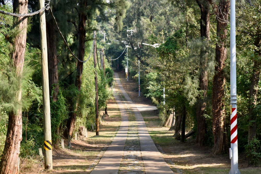 烈嶼獨有的環島車轍道，在過去具有快速串連各據點的功能(金門國家公園管理處提供，蔡承璋攝)