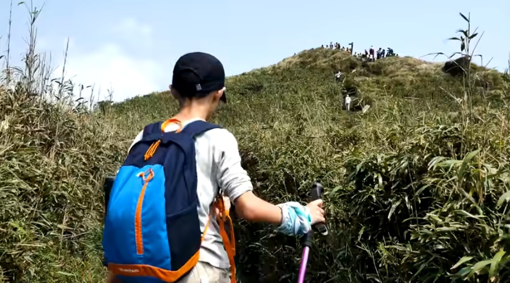 元旦當天，人們會登上七星山慶祝一年的開始
(陽明山國家公園管理處提供)