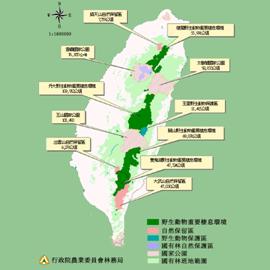 「中央山脈保育廊道」連接了中央山脈的高山地區、國家公園、自然保留區、野生動物保護區和自然保護區。（圖片來源：林務局網站）