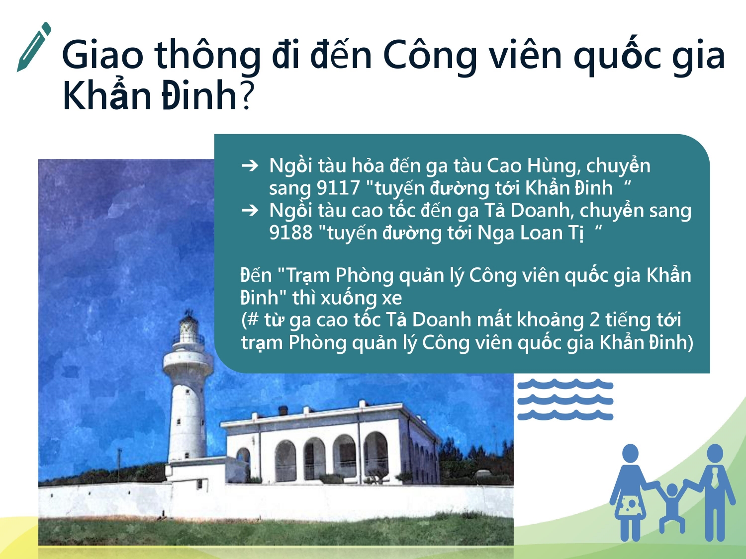 Giao thông đi đến Công viên quốc gia Khẩn Đinh?