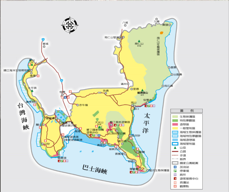 Kenting map