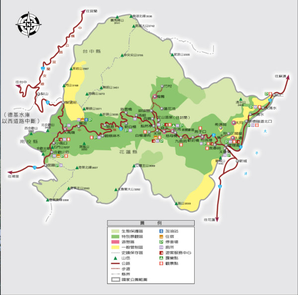 Taroko map