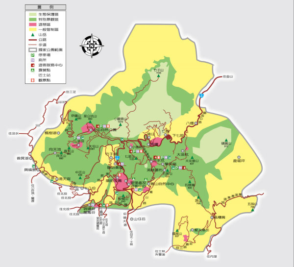 Yangmingshan map