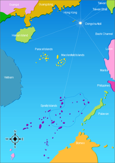 Dongsha map