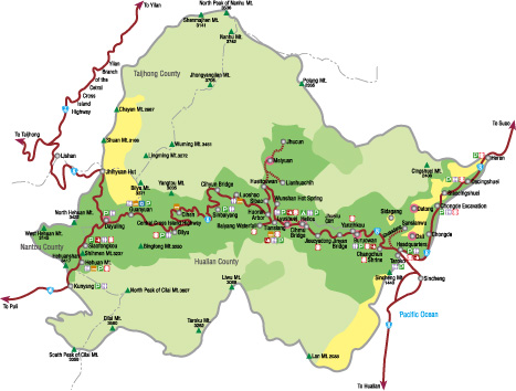 map of Taroko