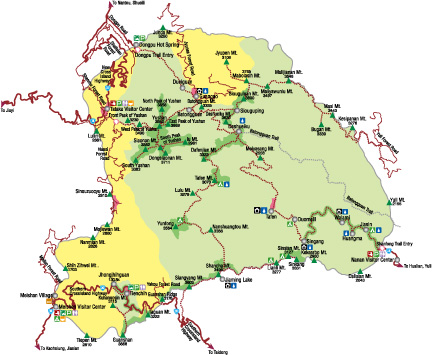 map of Yushan